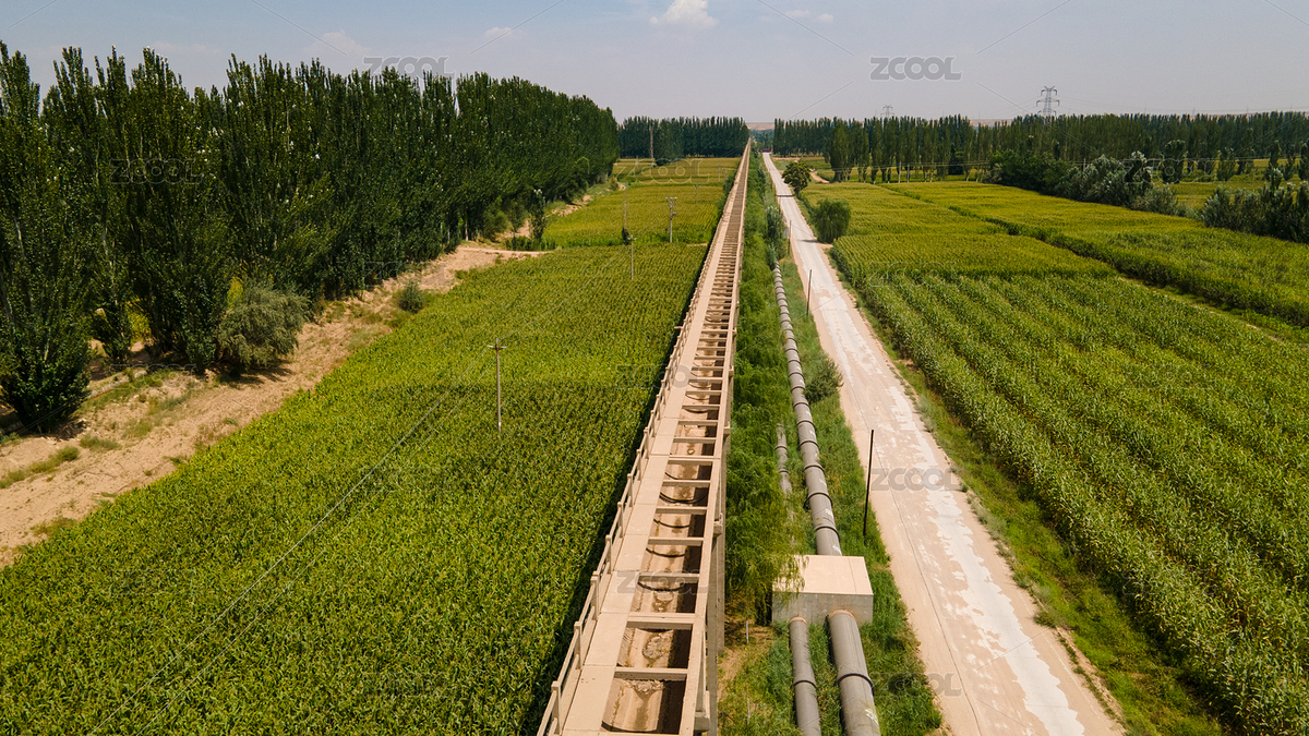 寧夏平原的引黃灌溉工程黃河水利（主預(yù)覽-7260298） - 未分類 - 站酷設(shè)計(jì)師西北蹦迪的狗熊原創(chuàng)素材 - 站酷ZCOOL