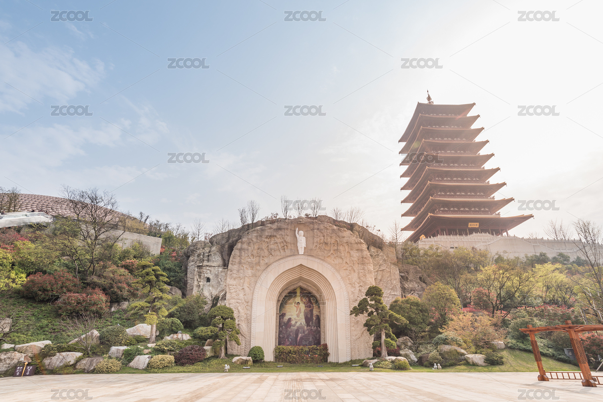 中国江苏南京的牛首山景区的复古建筑（主预览-1281237） - 未分类 - 站酷设计师zkhlxm原创素材 - 站酷ZCOOL