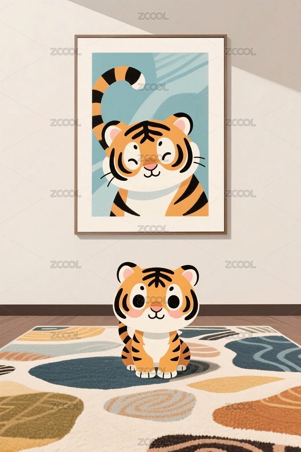 卡通老虎裝飾場景（主預(yù)覽-11935733） - 未分類 - 站酷設(shè)計師4BaBQHg2CO原創(chuàng)素材 - 站酷ZCOOL
