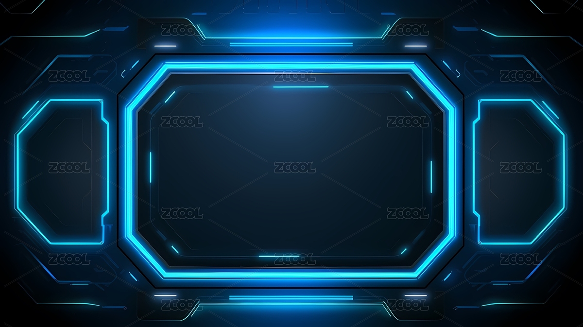 數(shù)碼可以金屬科幻邊框屏幕海報背景（主預覽-4579800） - 未分類 - 站酷設計師U醬_Design原創(chuàng)素材 - 站酷ZCOOL