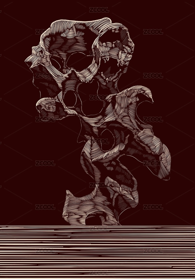 木刻太湖石（主預(yù)覽-2156184） - 未分類 - 站酷設(shè)計師老四呀原創(chuàng)素材 - 站酷ZCOOL