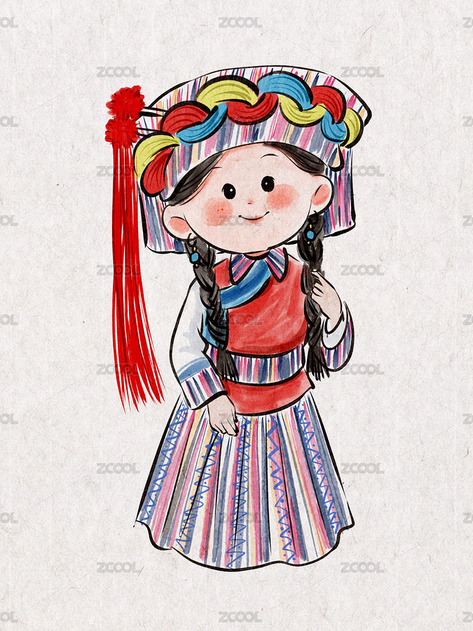 怒族（主預(yù)覽-1121422） - 未分類 - 站酷設(shè)計師貍子菌原創(chuàng)素材 - 站酷ZCOOL