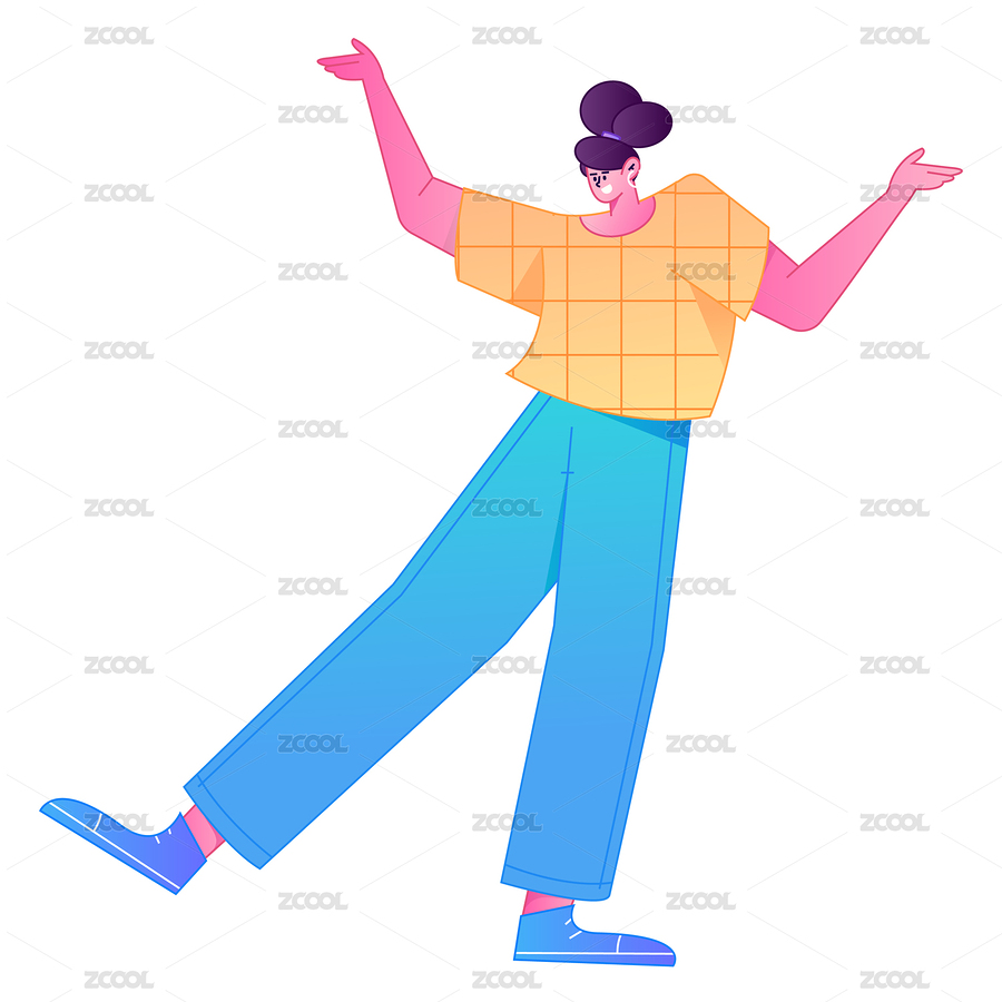人物站姿肢体动作自信展示矢量扁平渐变插画（主预览-12537025） - 未分类 - 站酷设计师黄色房子创意设计原创素材 - 站酷ZCOOL