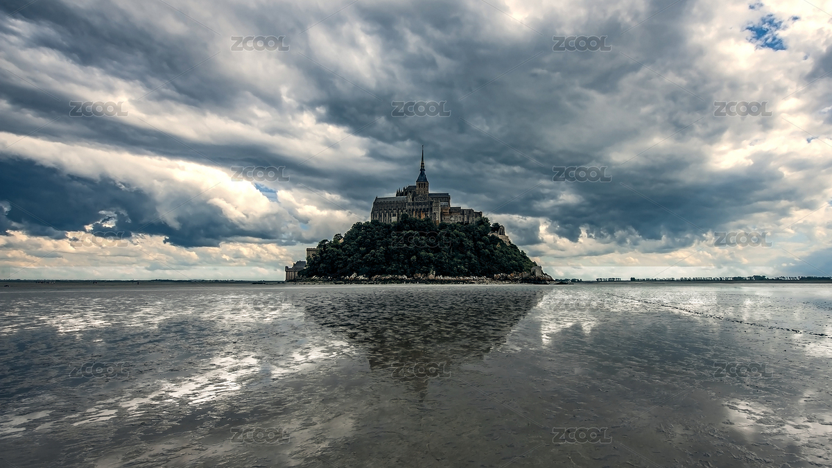 法國圣米歇爾山全景（主預覽-2319565） - 未分類 - 站酷設計師Shawn黃原創(chuàng)素材 - 站酷ZCOOL