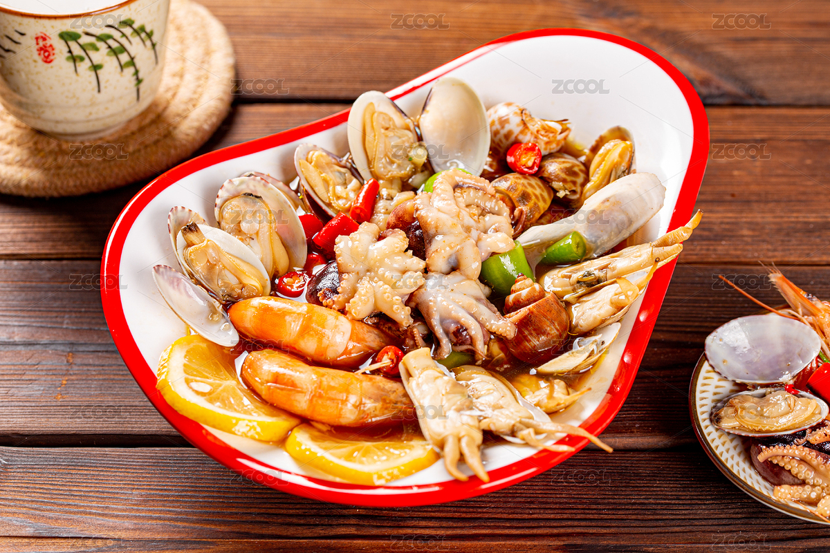 餐盤里的撈汁海鮮（主預(yù)覽-7027252） - 未分類 - 站酷設(shè)計(jì)師渡清美食攝影原創(chuàng)素材 - 站酷ZCOOL