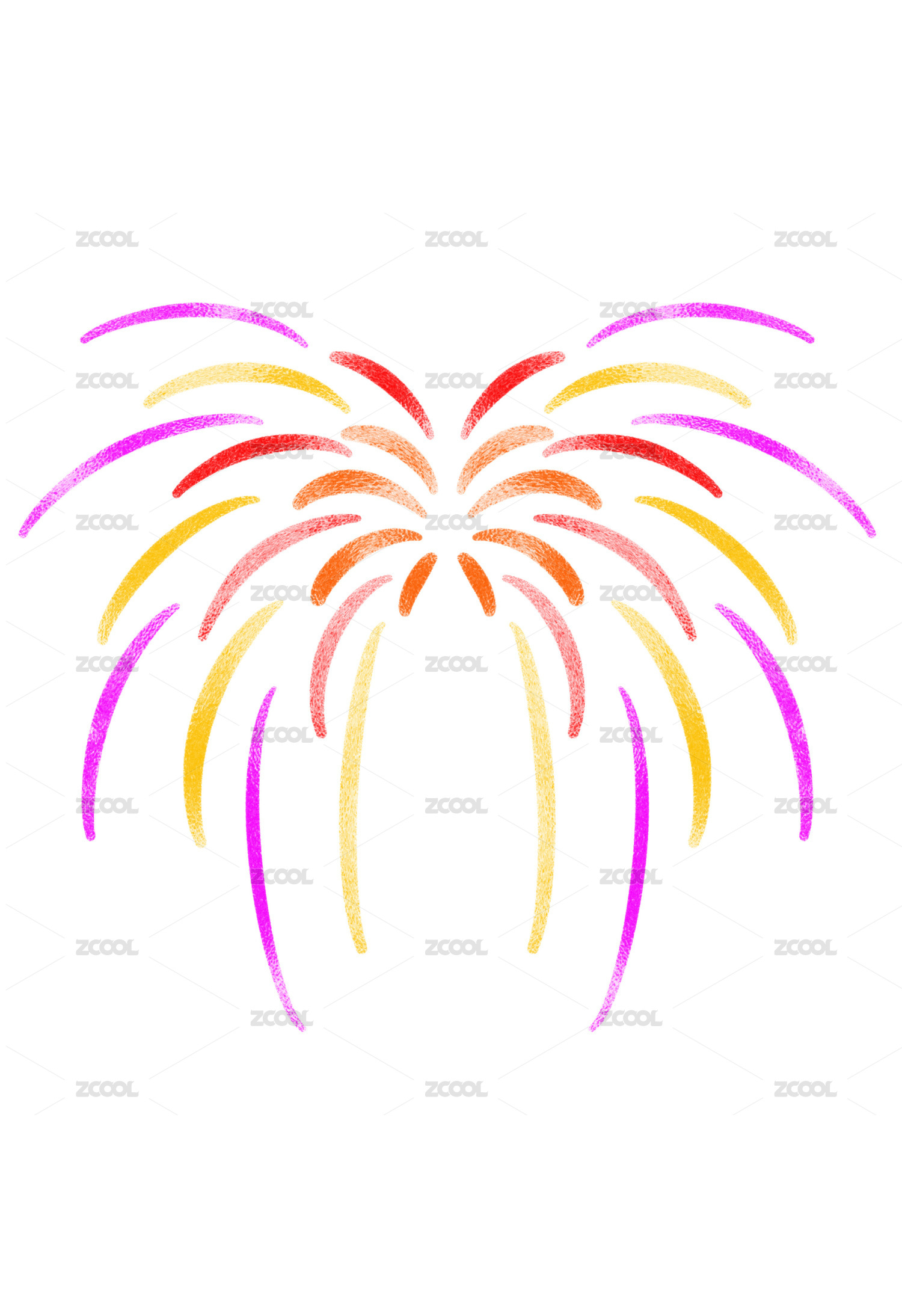 烟花绘画
