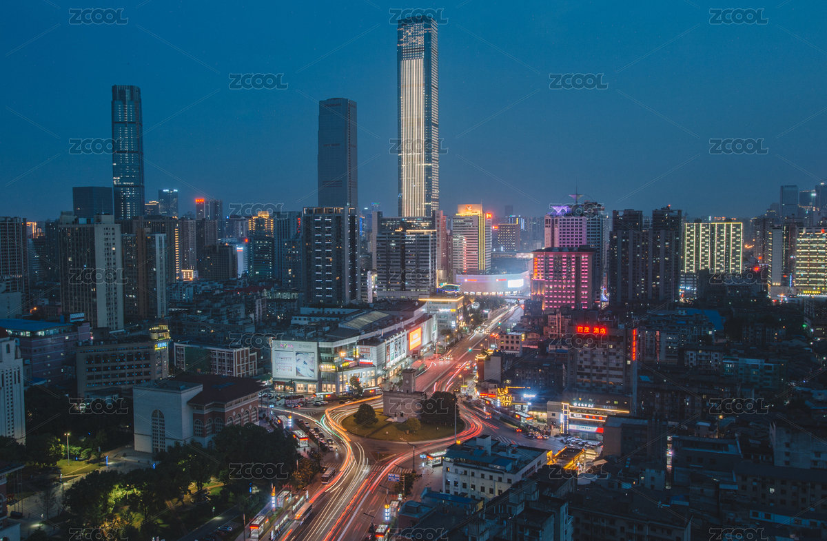 夜晚长沙地标建筑的车流（主预览-5076689） - 未分类 - 站酷设计师風月花鳥原创素材 - 站酷ZCOOL