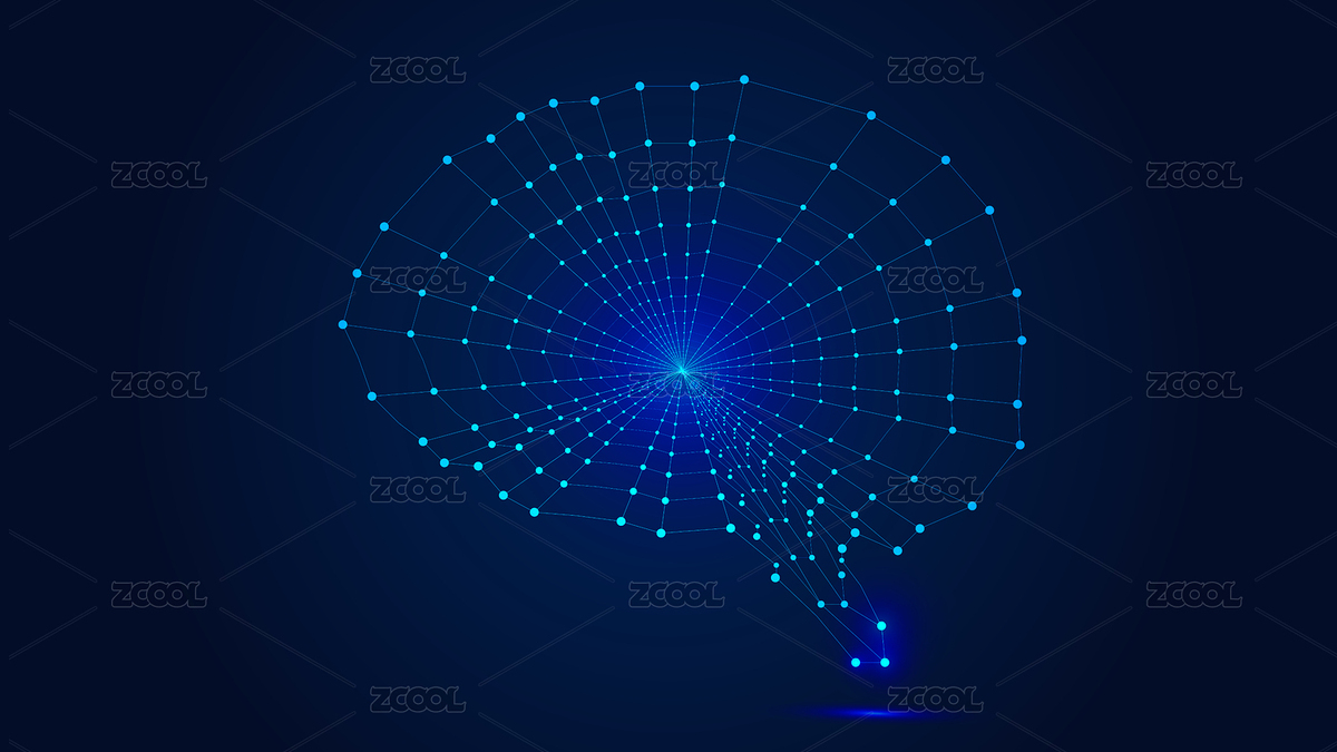 点线链接构图抽象大脑，抽象的未来主义科学和技术背景（主预览-4376139） - 未分类 - 站酷设计师hqrloveq原创素材 - 站酷ZCOOL
