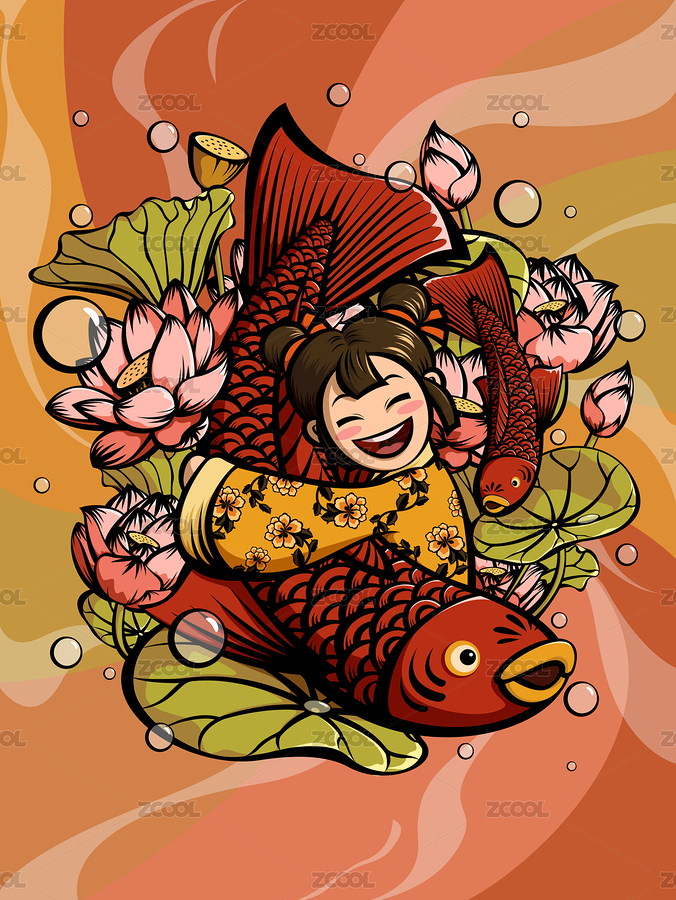 年年有余（主预览-3943491） - 未分类 - 站酷设计师于于于小美原创素材 - 站酷ZCOOL