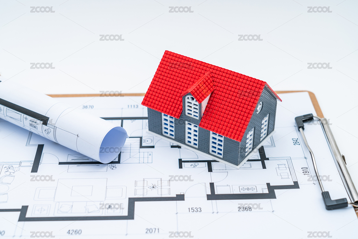 房子模型放在戶型圖圖紙上——買房裝修概念（主預(yù)覽-6890061） - 未分類 - 站酷設(shè)計(jì)師Govan原創(chuàng)素材 - 站酷ZCOOL