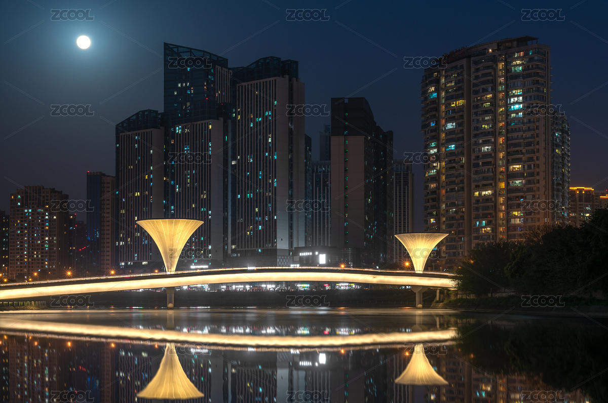 中國(guó)四川成都老成仁路跨錦江人行天橋夜景（主預(yù)覽-4237631） - 未分類(lèi) - 站酷設(shè)計(jì)師yuanbo83原創(chuàng)素材 - 站酷ZCOOL