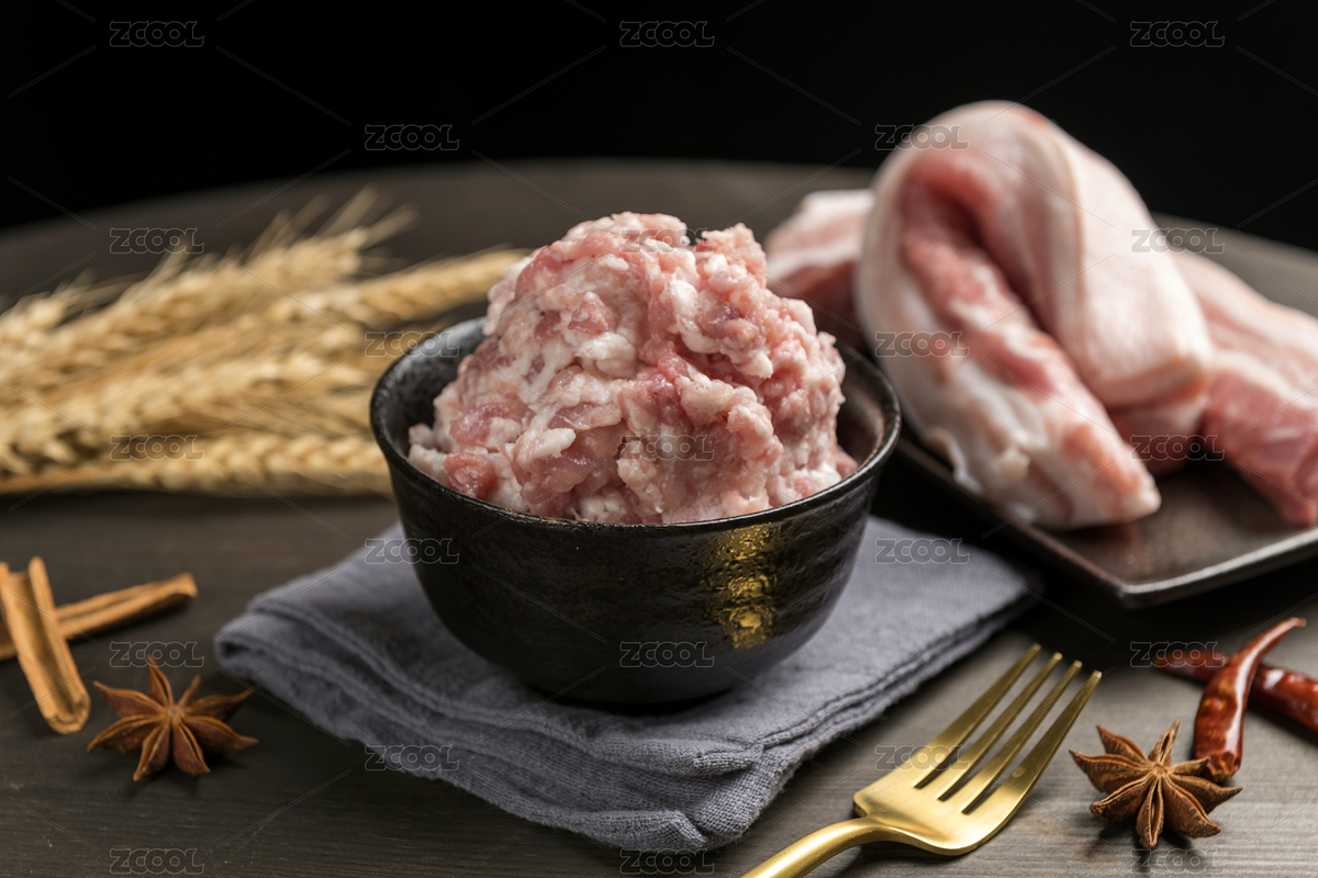 一碗豬肉餡擺放在木桌面上（主預覽-9035646） - 未分類 - 站酷設計師金翅大鵬原創(chuàng)素材 - 站酷ZCOOL
