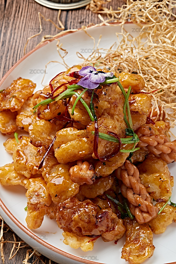 糖醋鍋包麻花大蝦仁（主預(yù)覽-8909025） - 未分類 - 站酷設(shè)計(jì)師藍(lán)太陽TNT原創(chuàng)素材 - 站酷ZCOOL