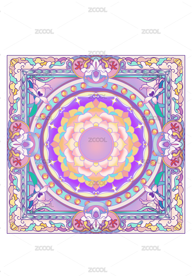 文创丝巾图案（主预览-12168608） - 未分类 - 站酷设计师Z98812203原创素材 - 站酷ZCOOL