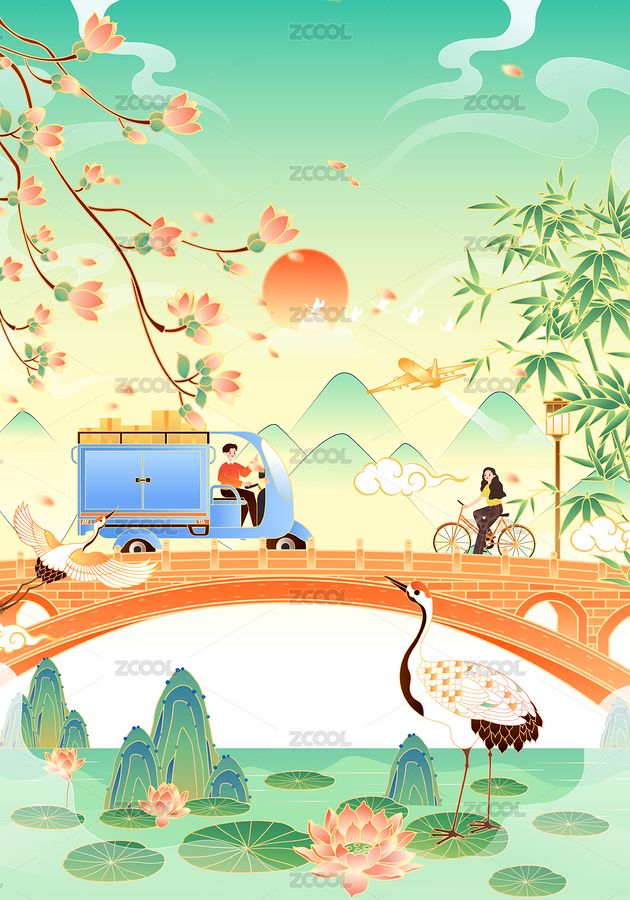 正在配送快遞的快遞員矢量插畫（主預(yù)覽-2357666） - 未分類 - 站酷設(shè)計師晚風(fēng)在畫畫原創(chuàng)素材 - 站酷ZCOOL