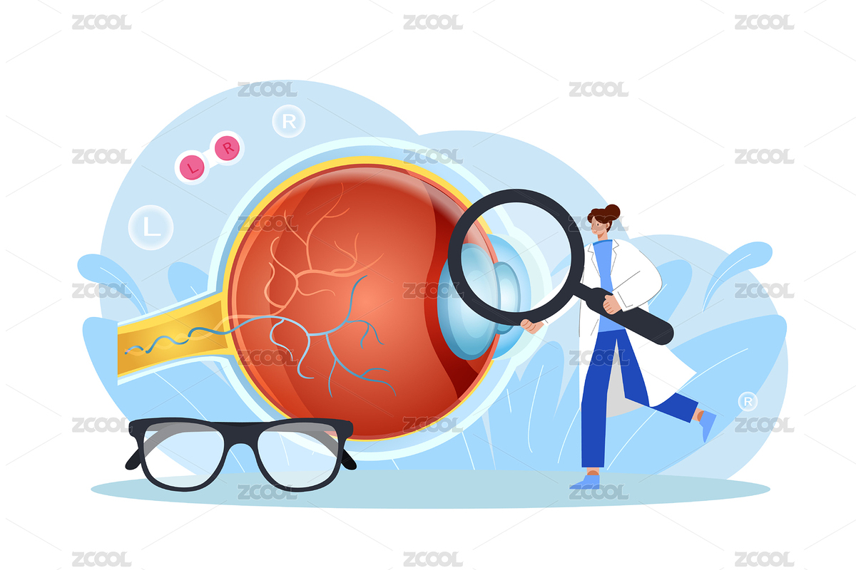 世界愛眼日眼睛視力健康矢量插畫（主預覽-7383005） - 未分類 - 站酷設計師Anniebugu原創(chuàng)素材 - 站酷ZCOOL