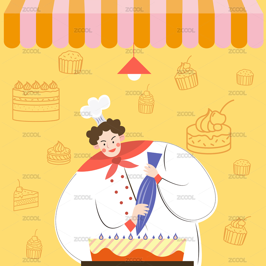 大廚制作烘焙蛋糕（主預覽-1190528） - 未分類 - 站酷設計師KANLIU原創(chuàng)素材 - 站酷ZCOOL