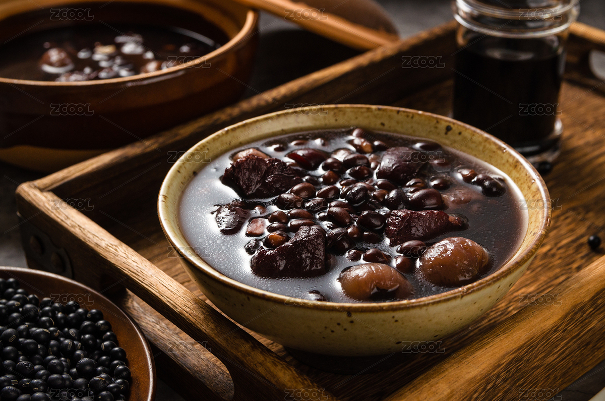 滋補(bǔ)養(yǎng)生的桂圓黑豆瘦肉湯（主預(yù)覽-7831218） - 未分類 - 站酷設(shè)計(jì)師今日吃魚原創(chuàng)素材 - 站酷ZCOOL