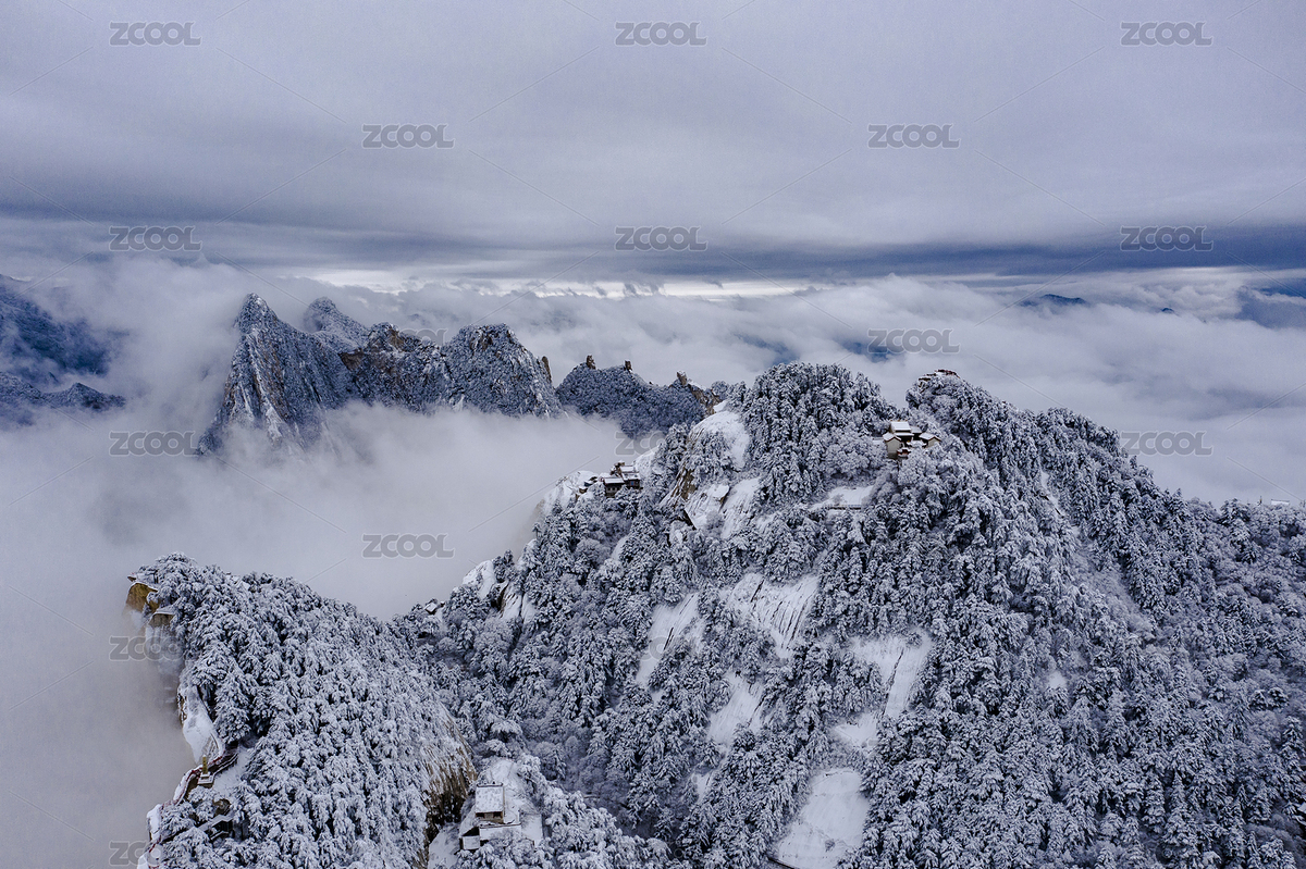 華山雪景風光（主預覽-4822130） - 未分類 - 站酷設計師jeeplu原創(chuàng)素材 - 站酷ZCOOL