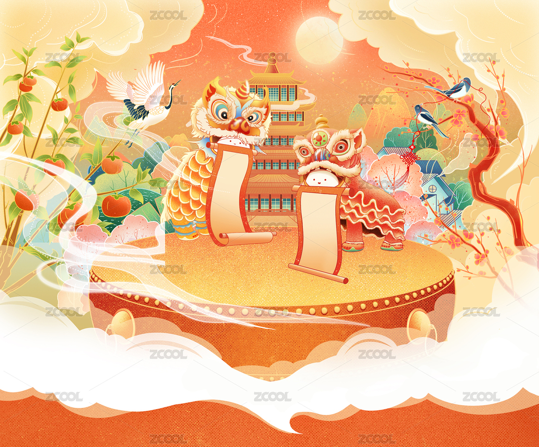 国潮节日电商海报首页活动页（主预览-5702164） - 未分类 - 站酷设计师薄荷绿丶原创素材 - 站酷ZCOOL