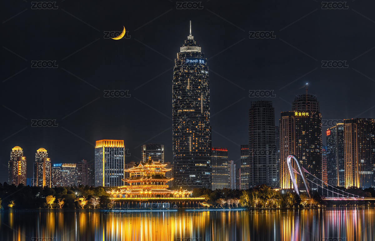 紹興迪蕩湖世茂天際蓮花閣夜景（主預(yù)覽-9664804） - 未分類 - 站酷設(shè)計師涼風(fēng)吹撫原創(chuàng)素材 - 站酷ZCOOL