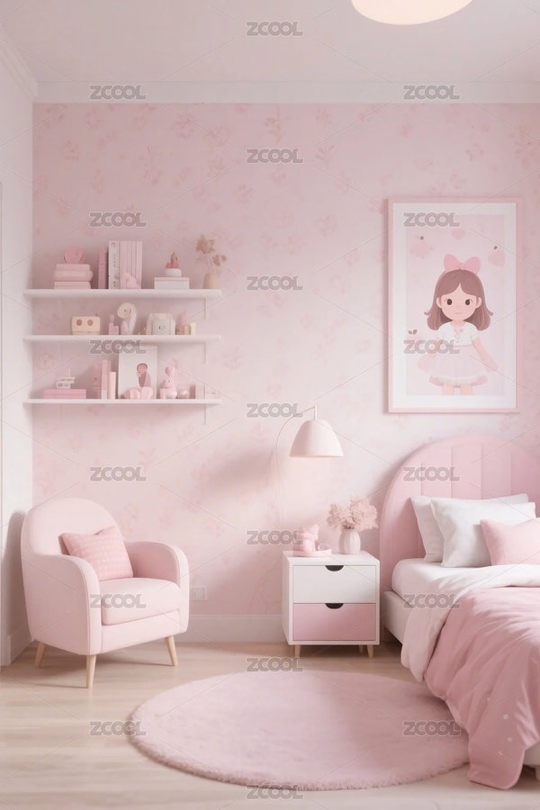 粉色兒童房間布置（主預(yù)覽-11515084） - 未分類 - 站酷設(shè)計師LGj1REoP9G原創(chuàng)素材 - 站酷ZCOOL