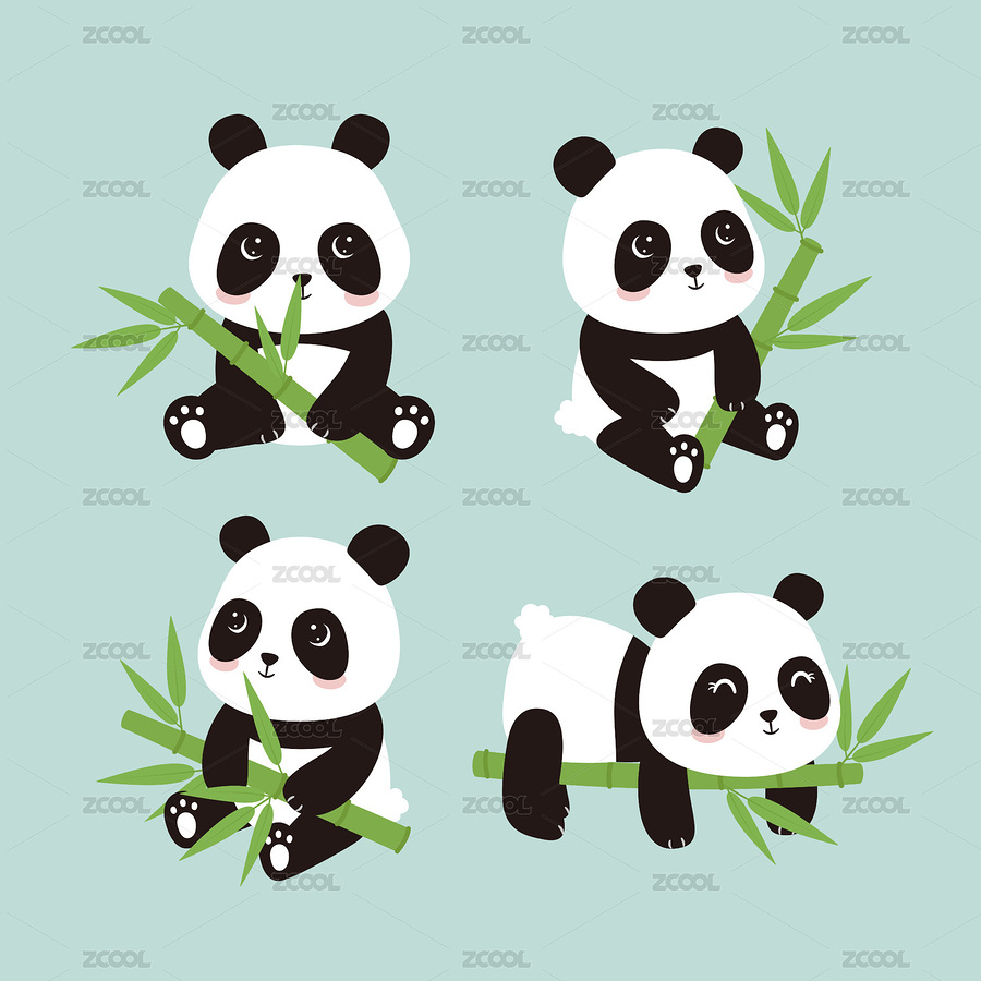趣味可愛卡通大熊貓素材集合（主預(yù)覽-8275780） - 未分類 - 站酷設(shè)計(jì)師Nicole912原創(chuàng)素材 - 站酷ZCOOL