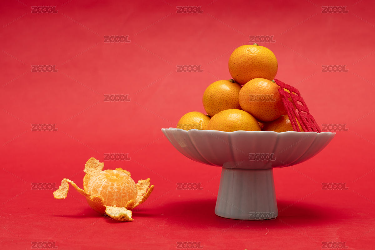 中式红背景上的砂糖橘（主预览-12365096） - 未分类 - 站酷设计师核桃苏本苏原创素材 - 站酷ZCOOL