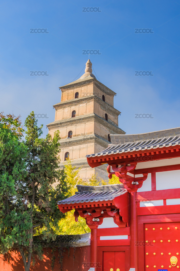 中國陜西西安大慈恩寺大雁塔建筑風(fēng)光（主預(yù)覽-8130040） - 未分類 - 站酷設(shè)計師東大老楊原創(chuàng)素材 - 站酷ZCOOL