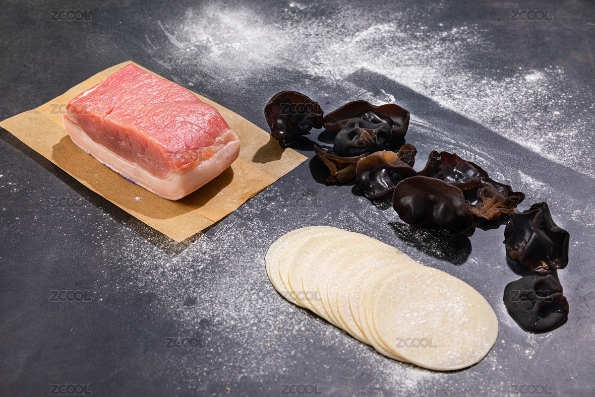 新鲜木耳猪肉饺子食材（主预览-1816583） - 未分类 - 站酷设计师丫姐原创素材 - 站酷ZCOOL