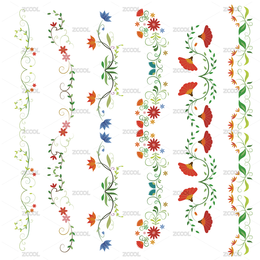 卡通手繪植物矢量邊框（主預(yù)覽-229084） - 未分類 - 站酷設(shè)計(jì)師七月和笠原創(chuàng)素材 - 站酷ZCOOL