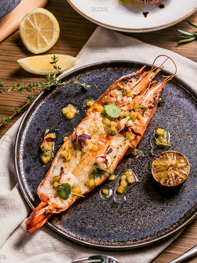 日式粗陶盤里的一只開背焗蝦（主預(yù)覽-6948757） - 未分類 - 站酷設(shè)計師曉風卟卟原創(chuàng)素材 - 站酷ZCOOL