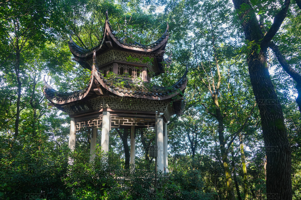 湖南省長沙市岳麓山雅東亭樓閣古亭子建筑（主預覽-326504） - 未分類 - 站酷設計師曇華碎影原創(chuàng)素材 - 站酷ZCOOL