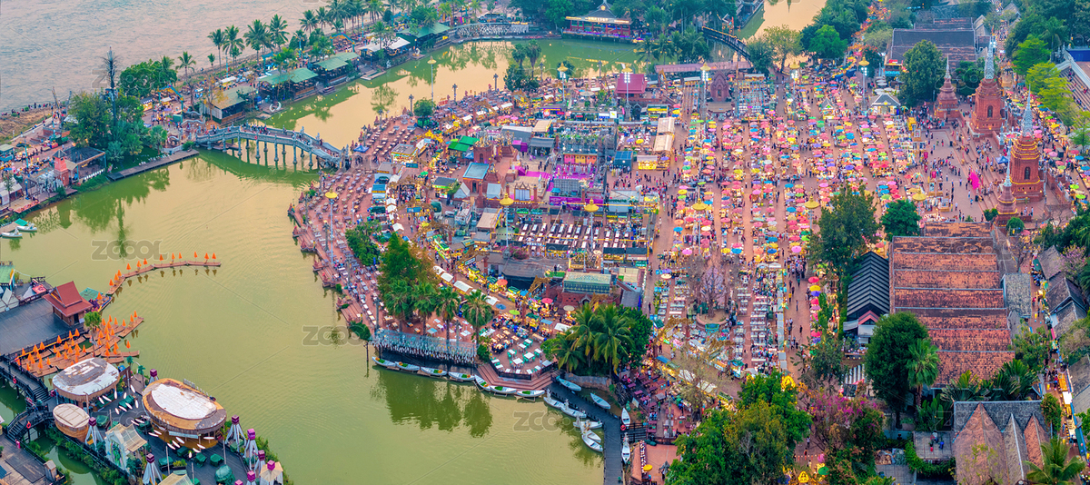 中國云南西雙版納告莊西雙景星光夜市航拍（主預覽-11430317） - 未分類 - 站酷設計師健忘的行攝世界原創(chuàng)素材 - 站酷ZCOOL