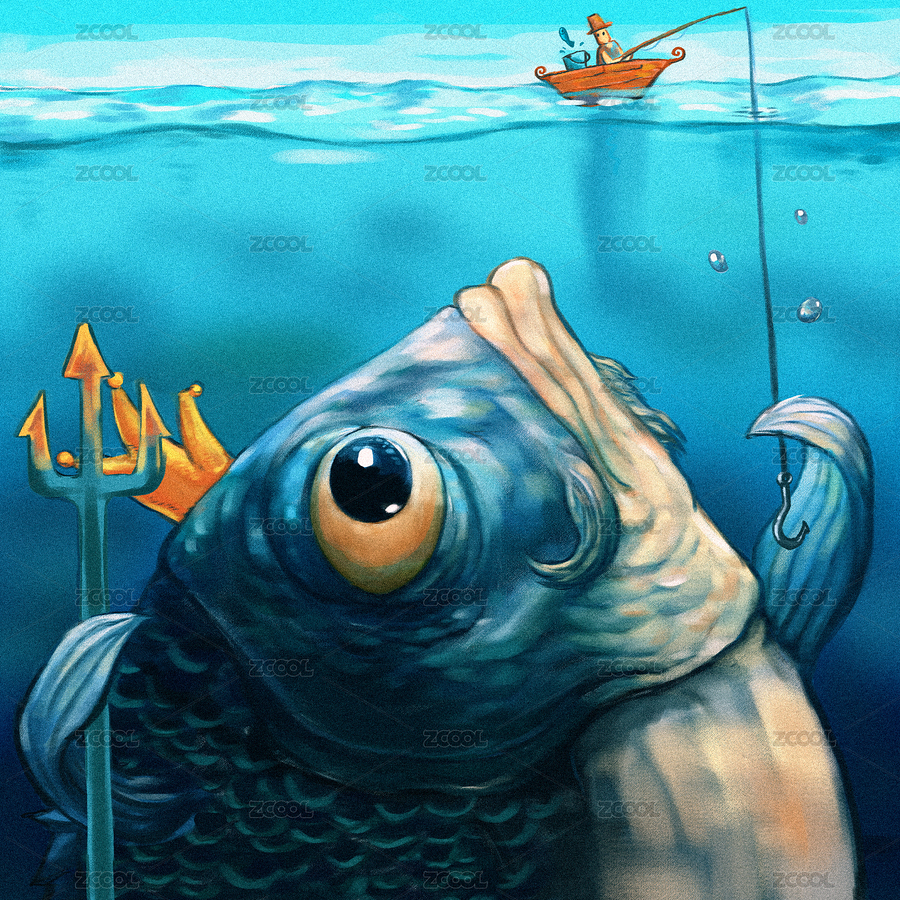 钓鱼的人（主预览-7968892） - 未分类 - 站酷设计师飞旋的板砖原创素材 - 站酷ZCOOL