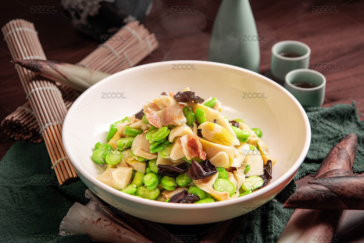 春季時令菜春筍蠶豆炒咸肉（主預覽-12342079） - 未分類 - 站酷設(shè)計師簡罡原創(chuàng)素材 - 站酷ZCOOL