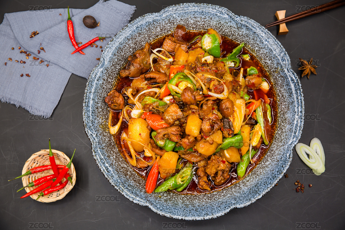 新疆美食大盤雞全盤（主預(yù)覽-6317747） - 未分類 - 站酷設(shè)計師南外原創(chuàng)素材 - 站酷ZCOOL