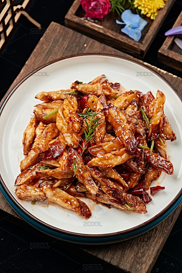 糖醋油炸怪味茄條（主預覽-5534032） - 未分類 - 站酷設計師藍太陽TNT原創(chuàng)素材 - 站酷ZCOOL