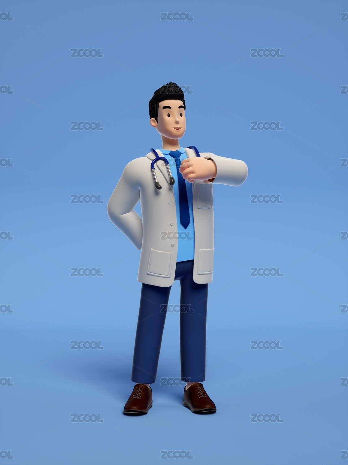 三维卡通医生