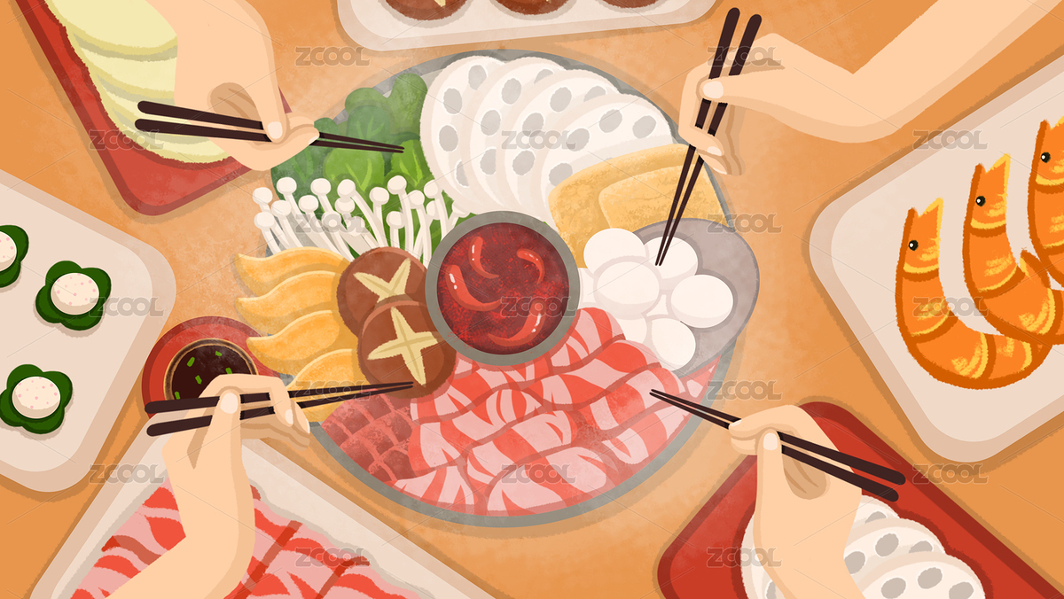 過年團圓飯喜慶素材（主預覽-4308311） - 未分類 - 站酷設計師藍波子原創(chuàng)素材 - 站酷ZCOOL