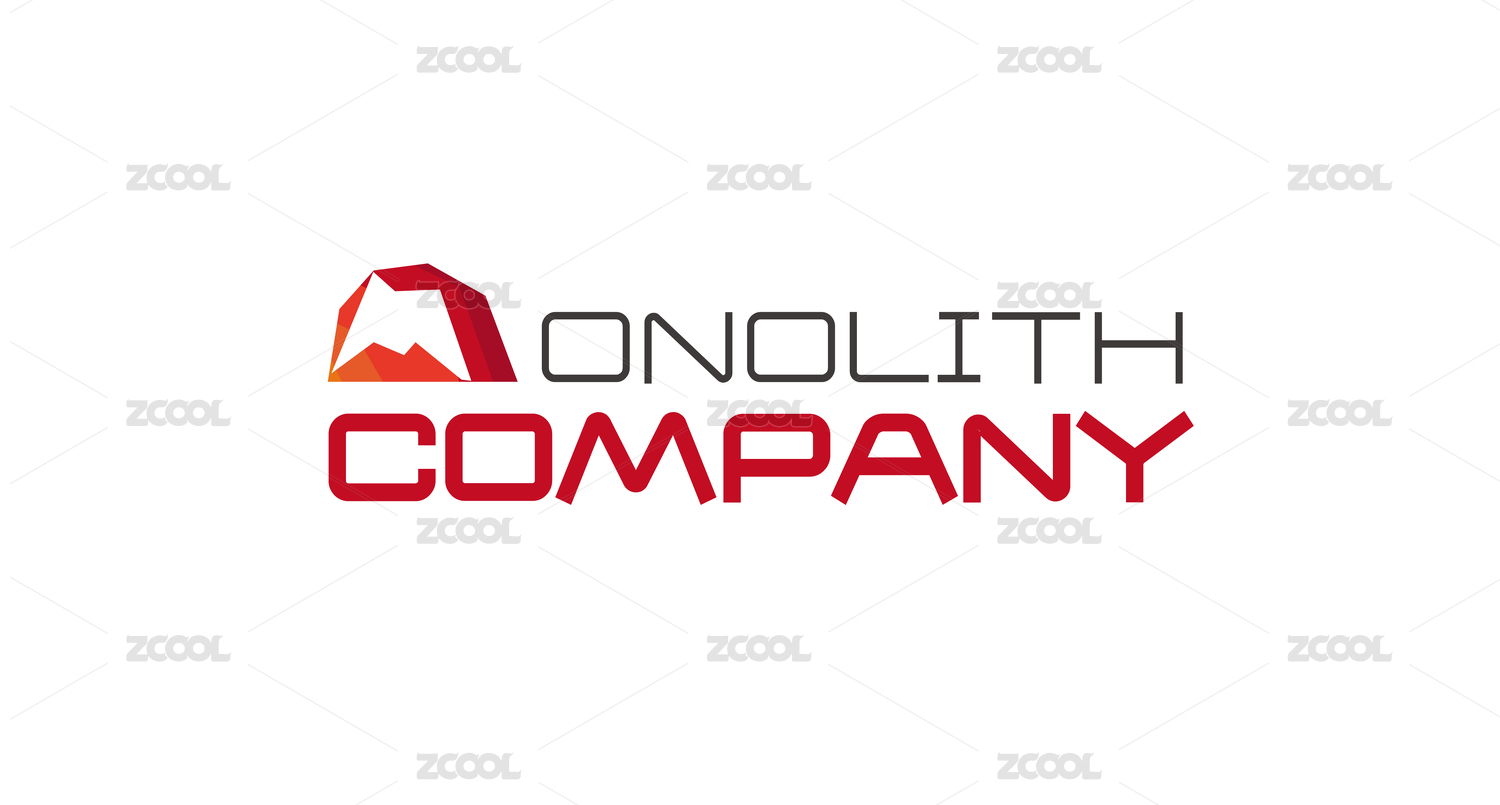M型岩石monolith标志logo