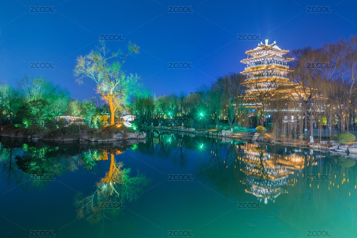 大明湖夜景（主預覽-8865232） - 未分類 - 站酷設計師giving79原創(chuàng)素材 - 站酷ZCOOL