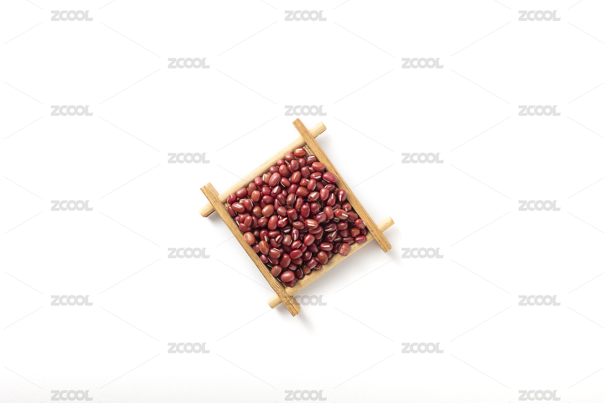 白色背景中竹制品里的紅豆（主預覽-8429835） - 未分類 - 站酷設計師云2018原創(chuàng)素材 - 站酷ZCOOL