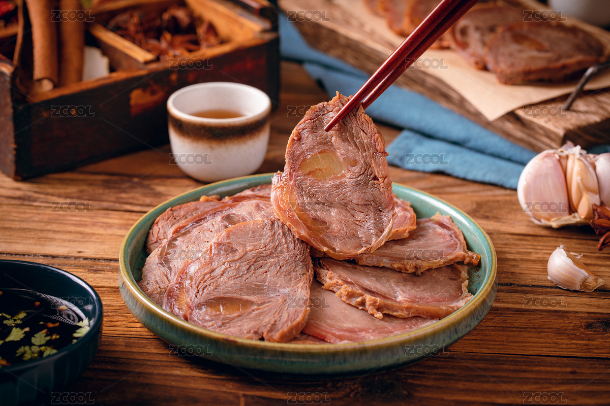 一份切片的醬牛腱肉（主預覽-4677667） - 未分類 - 站酷設計師光影記攝影工作室原創(chuàng)素材 - 站酷ZCOOL