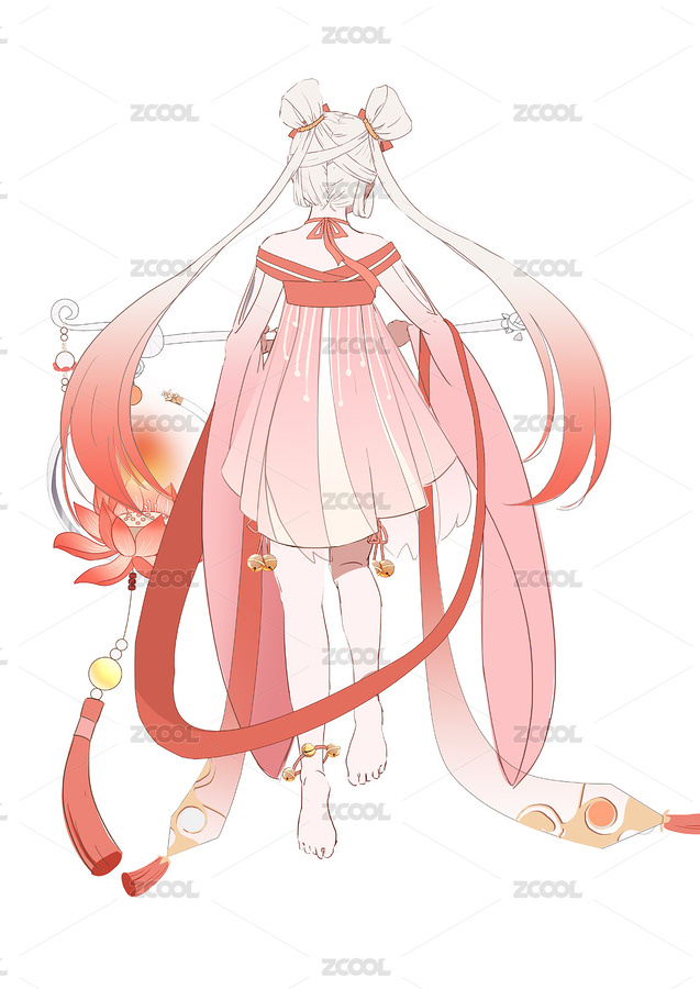 粉色少女人物立绘角色设计（主预览-1263001） - 未分类 - 站酷设计师小妖拳拳原创素材 - 站酷ZCOOL