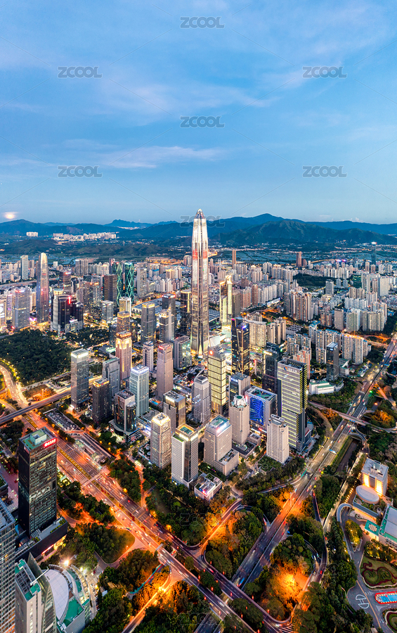 中国广东深圳福田中心区城市天际线（主预览-2757431） - 未分类 - 站酷设计师小神仙628原创素材 - 站酷ZCOOL