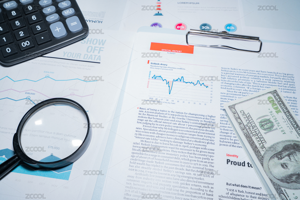 商務(wù)金融報表圖表報告文件夾鋪滿了辦公桌研究英文文獻學習資料（主預(yù)覽-7816835） - 未分類 - 站酷設(shè)計師D123D4原創(chuàng)素材 - 站酷ZCOOL