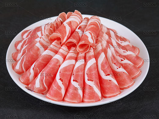 中餐美食-火锅-羊肉片