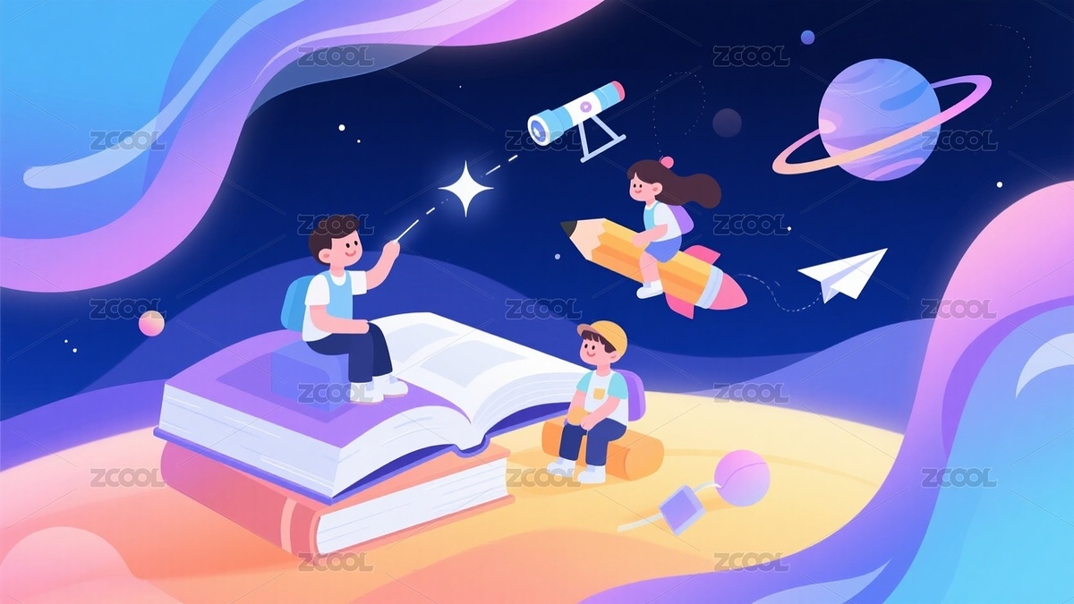 开学季插画背景（主预览-10156139） - 未分类 - 站酷设计师站酷素材原创素材 - 站酷ZCOOL