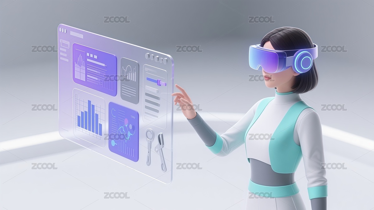 3D風(fēng)格科技VR主題插畫(huà)（主預(yù)覽-10048444） - 未分類 - 站酷設(shè)計(jì)師站酷素材原創(chuàng)素材 - 站酷ZCOOL